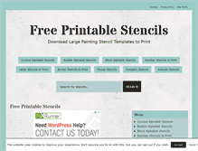 Tablet Screenshot of freeprintablestencils.com